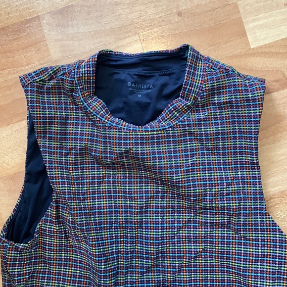 Athleta seersucker crop rashguard, M NWT - Picture 4 of 5